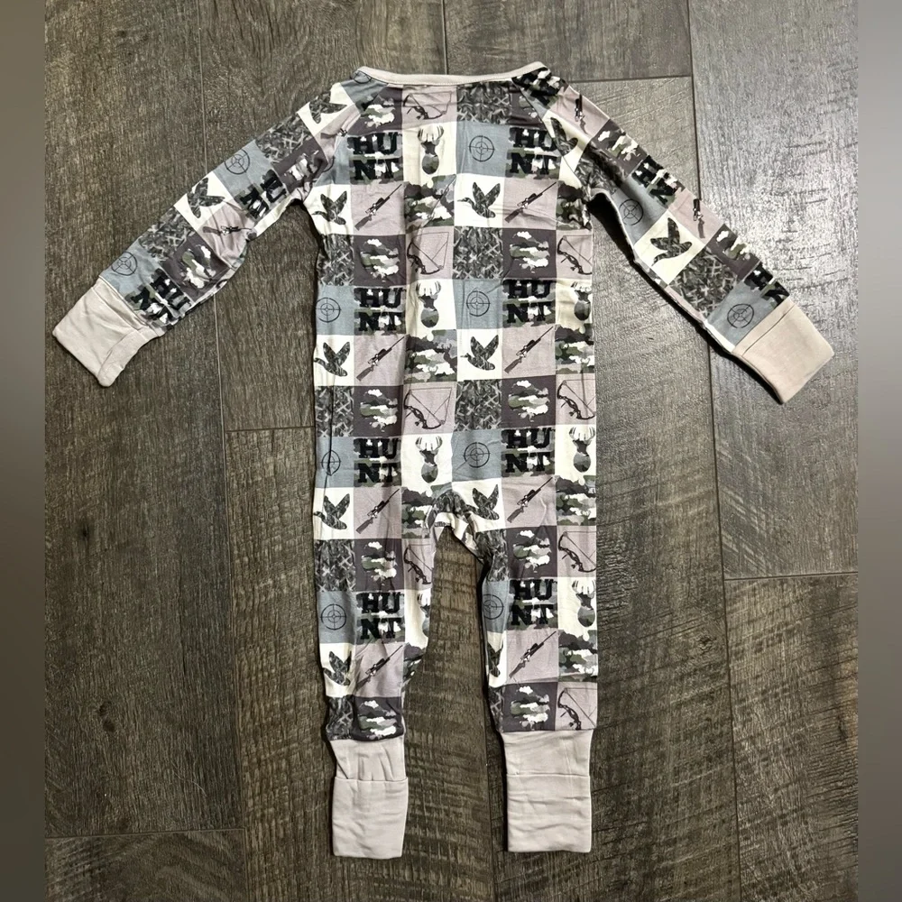 Baby Boy Bamboo Sleepie Hunting Camo Print Deer Duck 18-24m